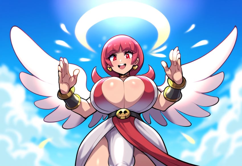 1futa ai_generated angel angel_futa angel_wings big_penis erection futa_only futanari halo huge_breasts large_breasts mullon nameless_character novelai original original_character penis solo solo_focus top_heavy