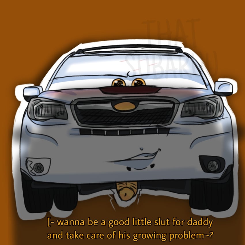 animate_inanimate car daddy_kink degradation degradation_kink forester fozzy hi_res living_car living_machine living_vehicle looking_at_viewer machine male subaru subaru_forester suv thatsubaruu trans_(lore) trans_man_(lore) vehicle