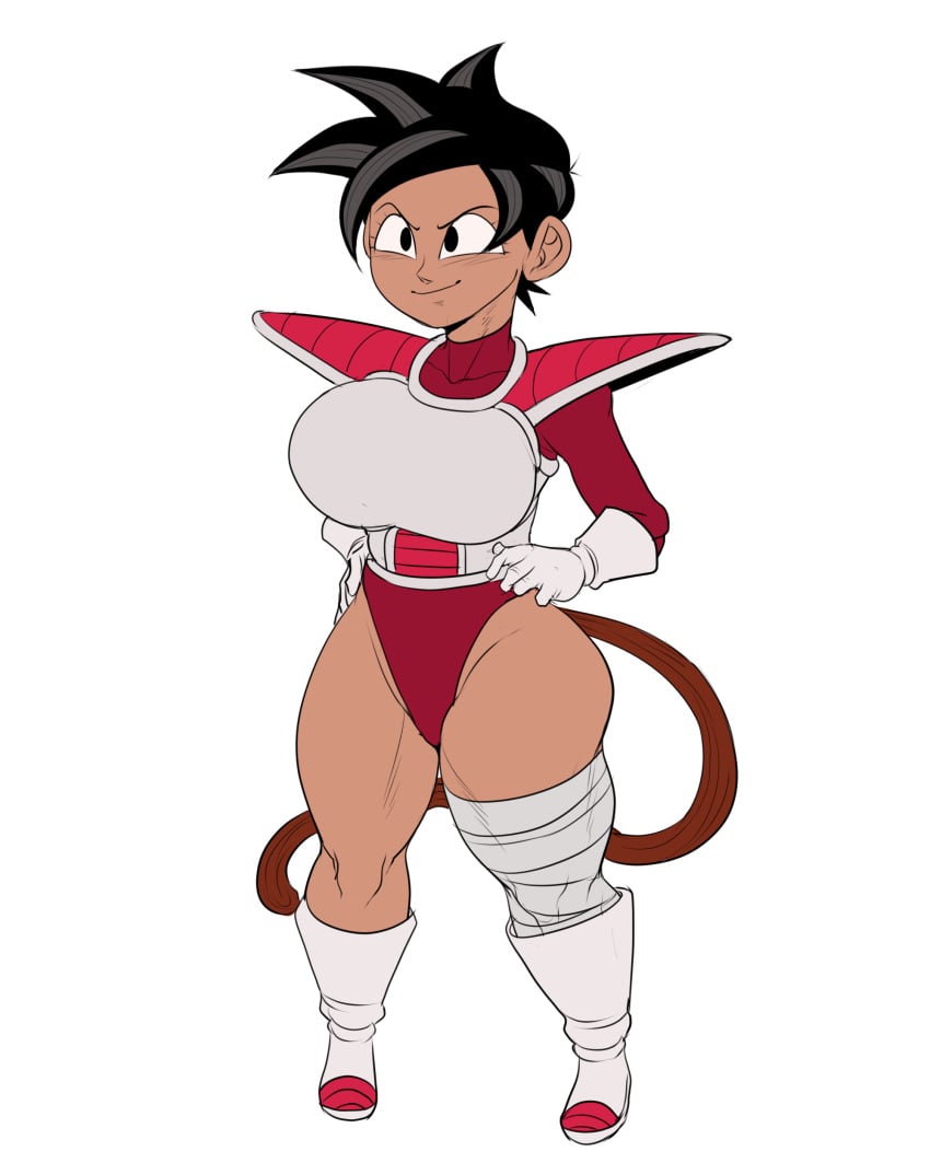 big_ass big_breasts big_thighs black_eyes black_hair boots character_sheet dark-skinned_female dark_skin detnox dragon_ball female female_focus gloves huge_ass huge_breasts huge_thighs monkey_tail original pose posing saiyan saiyan_armor saiyan_girl saiyan_tail solo solo_female solo_focus tufura_(detnox)