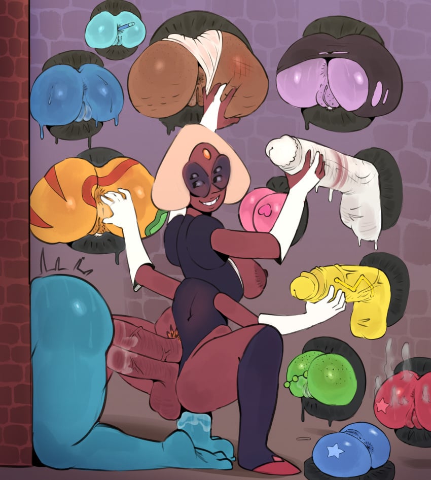 4_arms amethyst_(steven_universe) aquamarine_(steven_universe) ass ass_focus asshole balls big_ass big_balls blue_diamond_(steven_universe) bubble_butt clothing cum cum_in_pussy double_penetration female futanari gem glasses glory_hole gloves jasper_(steven_universe) lapis_lazuli_(steven_universe) multiple_girls multiple_penises panties penetration peridot_(steven_universe) priyanka_maheswaran pussy_juice r4stishk4 ruby_(steven_universe) sapphire_(steven_universe) sardonyx_(steven_universe) short_hair smile steven_universe stone_wall two_dicks white_diamond_(steven_universe) white_hair yellow_diamond_(steven_universe)