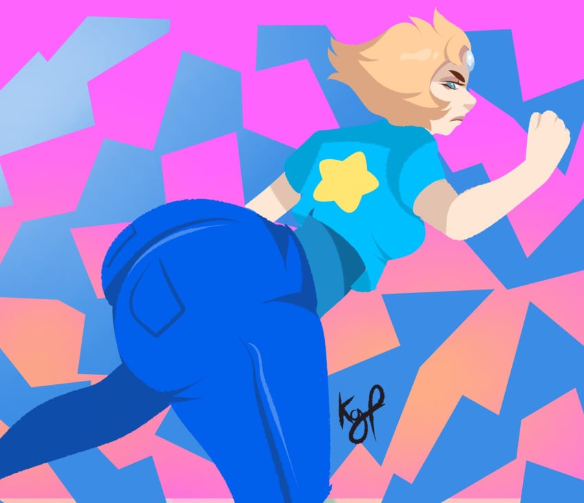 1girls big_ass crystal_thots fat_ass jeans kgart pearl_(steven_universe) steven_universe tagme twerking