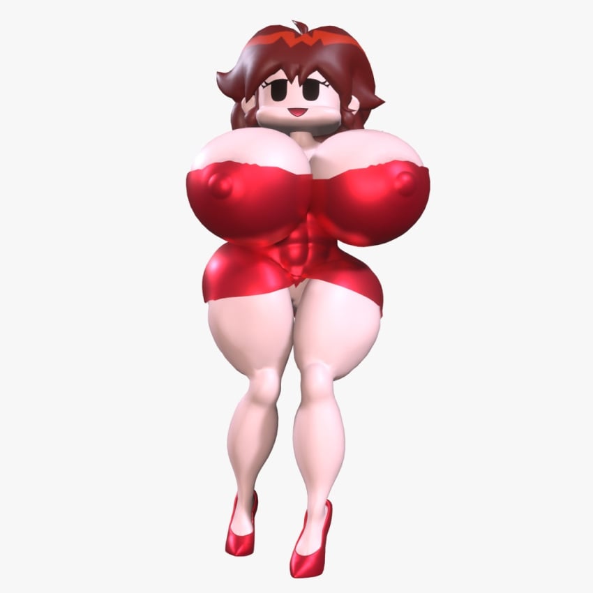 1girls 3d 3d_model 3d_render alternate_breast_size big_ass big_breasts big_butt big_muscles big_nipples big_thighs blender_(artwork) blender_eevee bubble_ass bubble_butt dress dressed female female_only fnf friday_night_funkin girlfriend_(fnf) girlfriend_(friday_night_funkin) high_heels huge_ass huge_breasts huge_butt huge_thighs hyper_breasts pose ruvgaming short_dress solo vagina_peek white_background