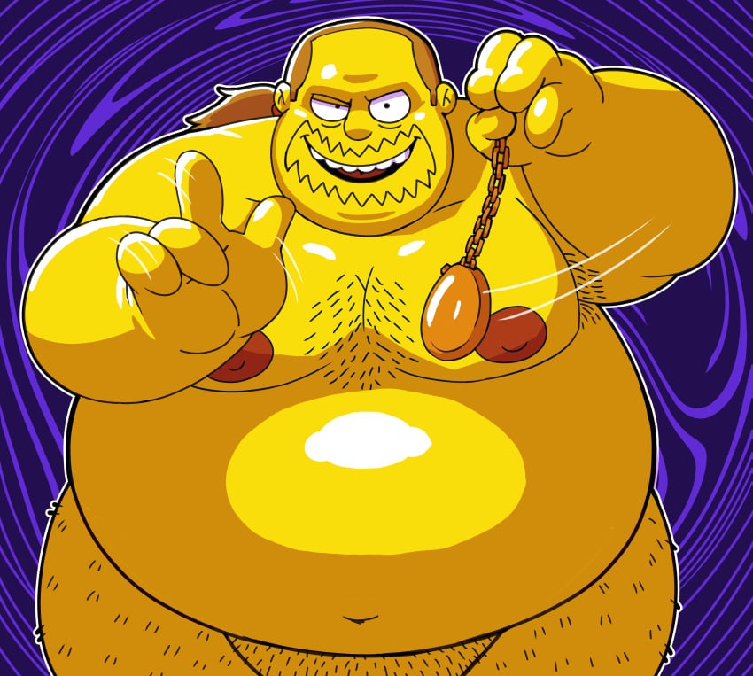 4_fingers anothermeekone big_belly brown_hair comic_book_guy fat fat_man huge_belly human hypnosis hypnotizing_viewer jeff_albertson looking_at_viewer male male_only nipples nude nude_male obese obese_male overweight overweight_male the_simpsons yellow_skin