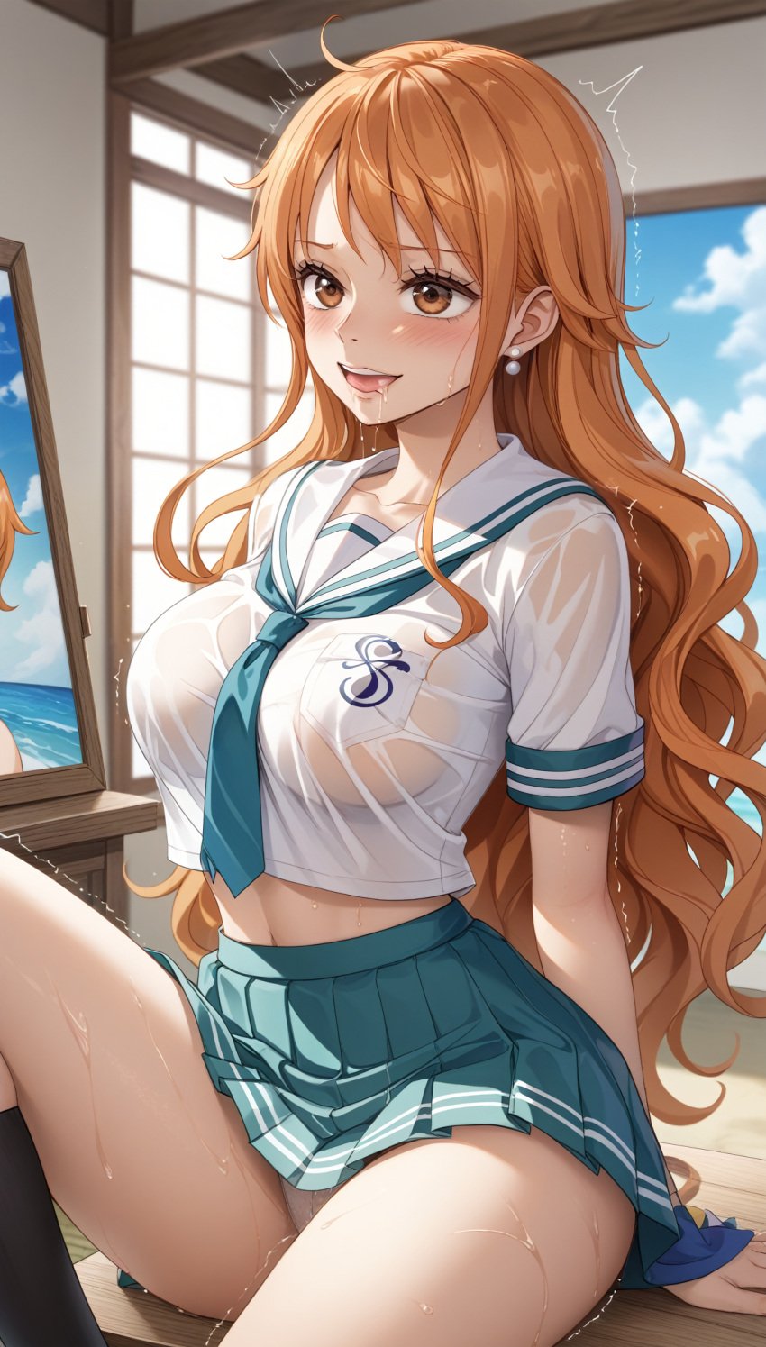 ai_generated cilkmilk female female_only nami_(one_piece) one_piece