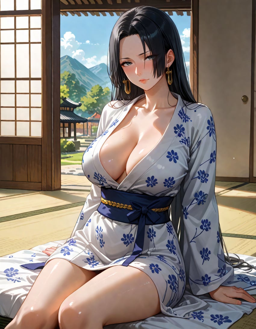 ai_generated alan_ai boa_hancock female female_only one_piece yukata