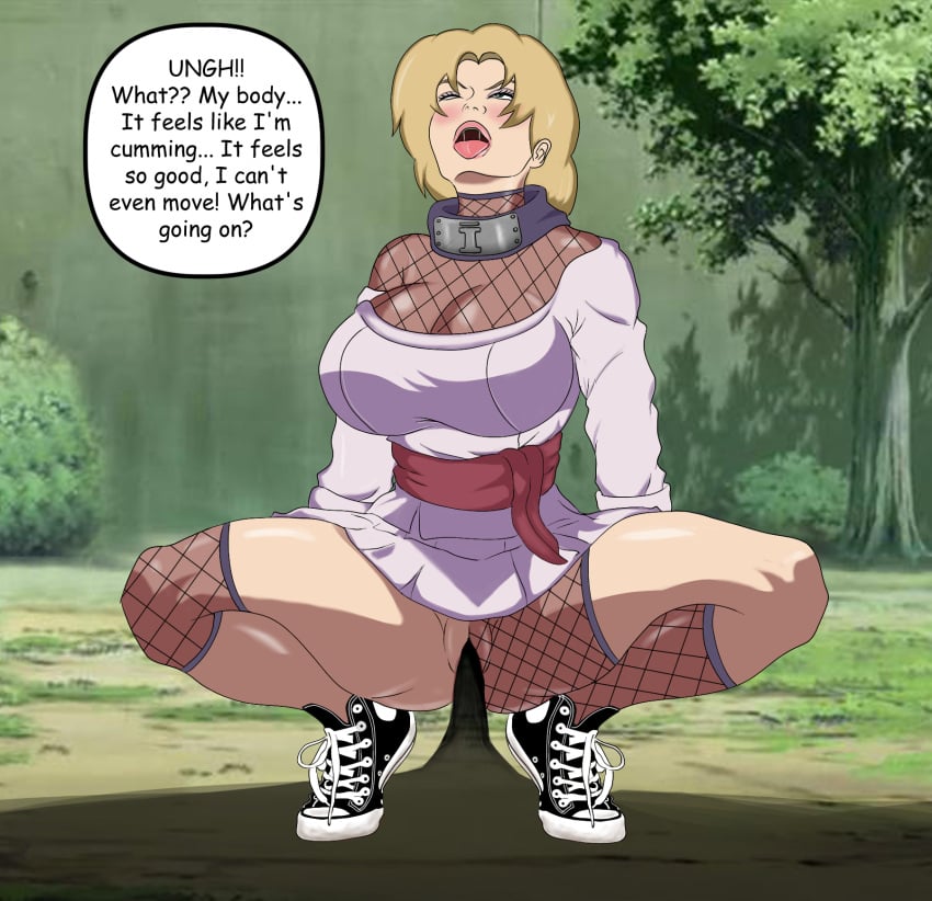 big_breasts chucks chuckshentai comic_panel converse converse_shoes dialogue english_text female_orgasm fishnet_legwear fishnets fully_clothed head_tilt huge_breasts legs_apart legs_spread looking_up naruto naruto_(series) orgasm penetration shadow_possession_jutsu sneakers speech_bubble spread_legs squatting surprise_penetration surprised temari temari(genin) thick_legs thick_thighs tiptoes tongue_out