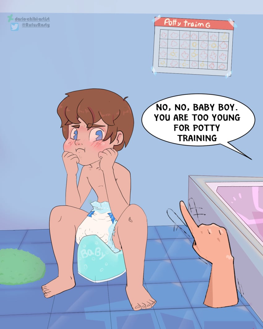 diaper diaper_fetish humiliation potty_training twink