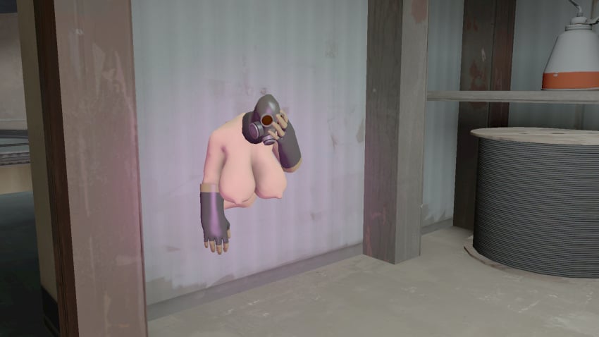 1girls badatsfm big_breasts breast breast_focus breasts breasts_bigger_than_head breasts_out facepalm female fempyro functionally_nude functionally_nude_female gas_mask girl gloves large_breasts large_tits latex latex_gloves naked nude pyro_(team_fortress_2) sfm solo solo_female solo_focus source_filmmaker stuck stuck_in_wall team_fortress_2 tf2 tits_bigger_than_head tits_out