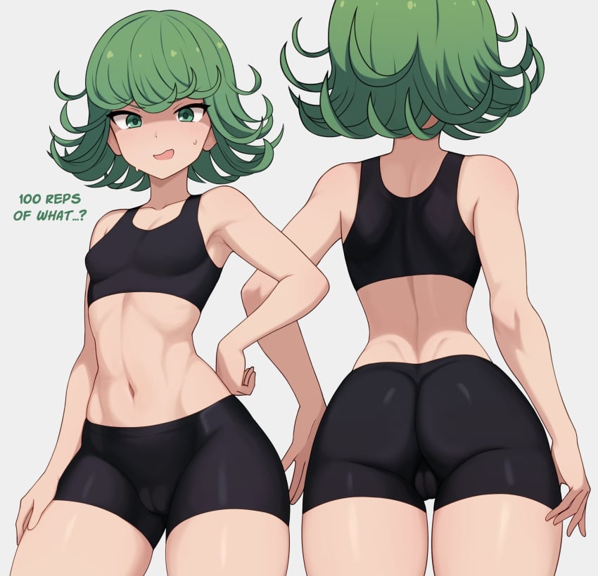 bike_shorts mikoscrub one-punch_man petite petite_female small_ass small_breasts tatsumaki