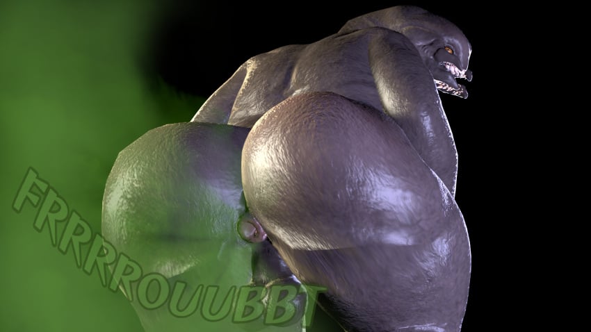 3d_(artwork) alien anthro anus ass balls big_butt digital_media_(artwork) fart fart_cloud fart_fetish genitals halo_(series) hi_res huge_butt looking_at_viewer looking_back looking_back_at_viewer male mandibles microsoft mrrainbow nude rear_view sangheili solo sound_effects streetsign01 text xbox_game_studios xeytech