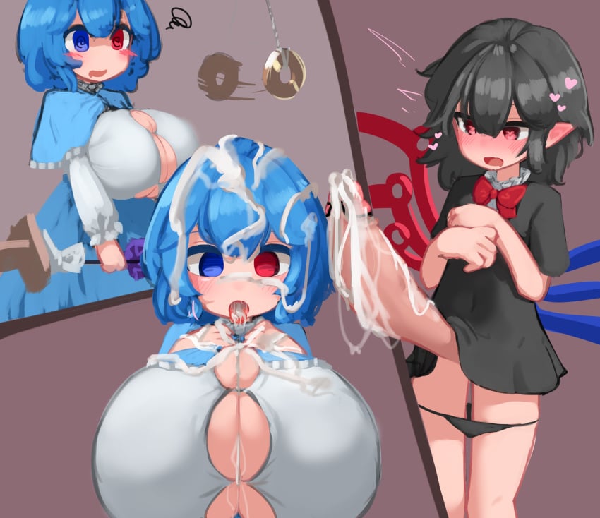 1futa 1girls absurd_res absurdres big_breasts breast_expansion breasts censor_bar censored cum cum_drip cum_in_mouth cum_inside cum_on_body cum_on_breasts cum_on_face cum_on_hair cum_on_penis futa_on_female futa_with_female futanari gigantic_breasts heterochromia huge_breasts huge_cock hyper_breasts hypnosis kogasa_tatara large_breasts massive_cock nude nude_female nue_houjuu paizuri paizuri_under_clothes short_hair shortstack touhou zakozako_y