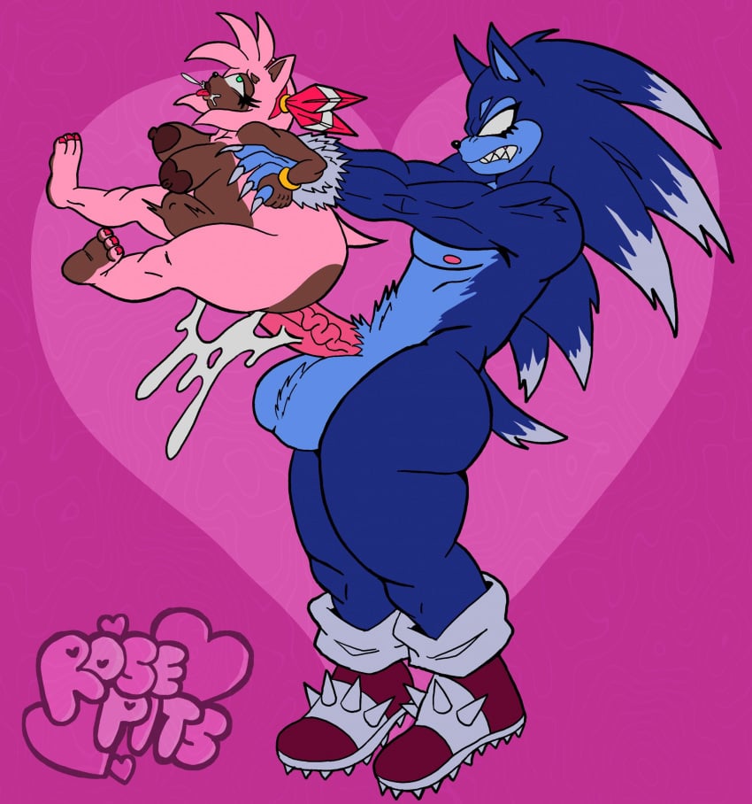 accessory ahe_gao amy_rose anthro ass balls big_balls big_butt big_penis blue_body bodily_fluids bracelet breasts brown_body brown_skin carrying_another claws colored_nails cum cum_inside duo eulipotyphlan female genital_fluids genitals hair_accessory hairband heart_nipples hedgehog hi_res huge_balls huge_cock jewelry looking_pleasured male male/female mammal nails nipples penis pink_body rosepits sega sharp_teeth size_difference sonic_(series) sonic_the_hedgehog_(series) sonic_the_werehog sonic_unleashed stomach_bulge teeth tongue tongue_out