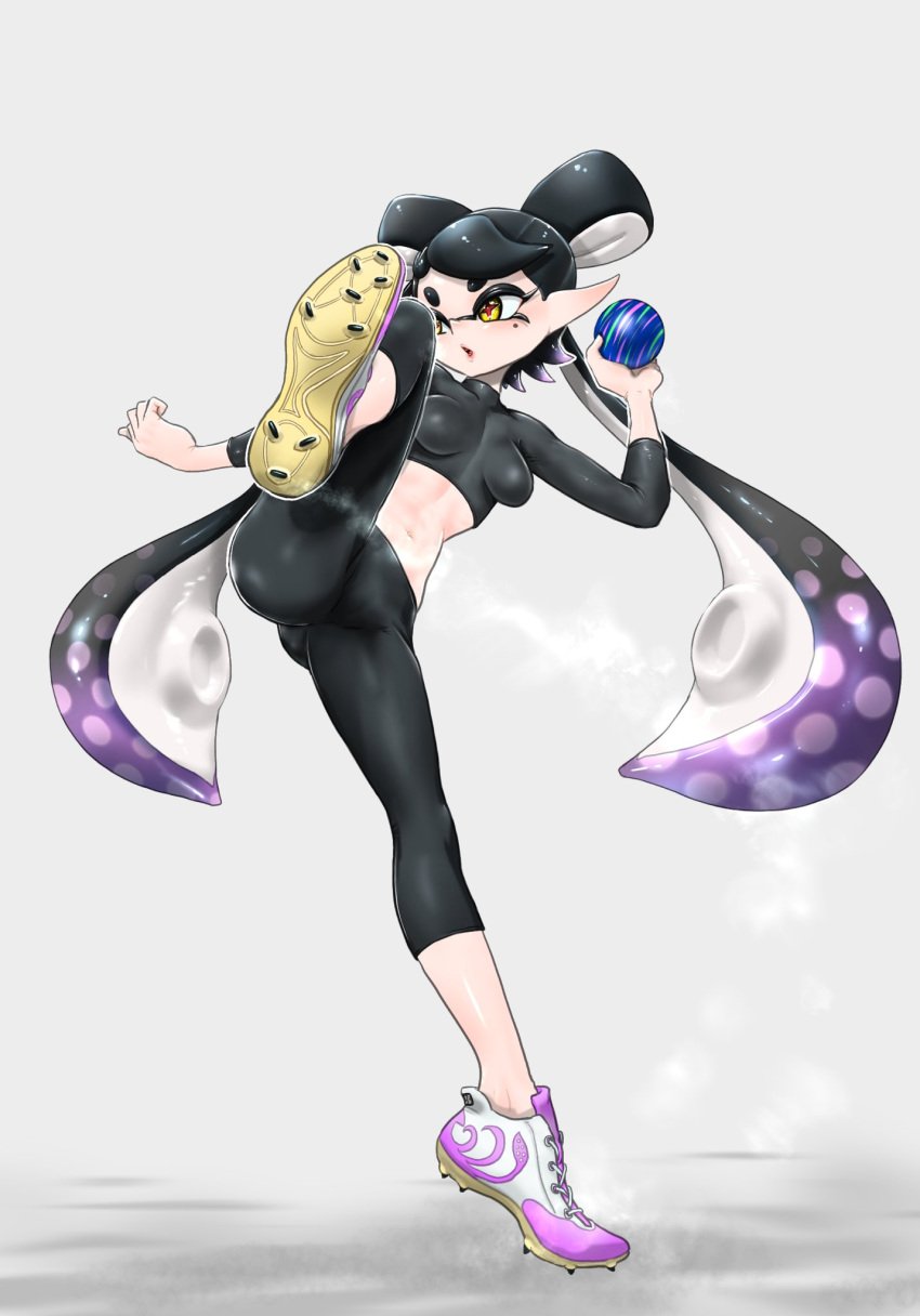 callie_(splatoon) inkling inkling_girl koharuno2 skin_tight skin_tight_outfit splatoon splatoon_(series) squid_sisters squid_sisters_(splatoon) tagme tentacle_hair