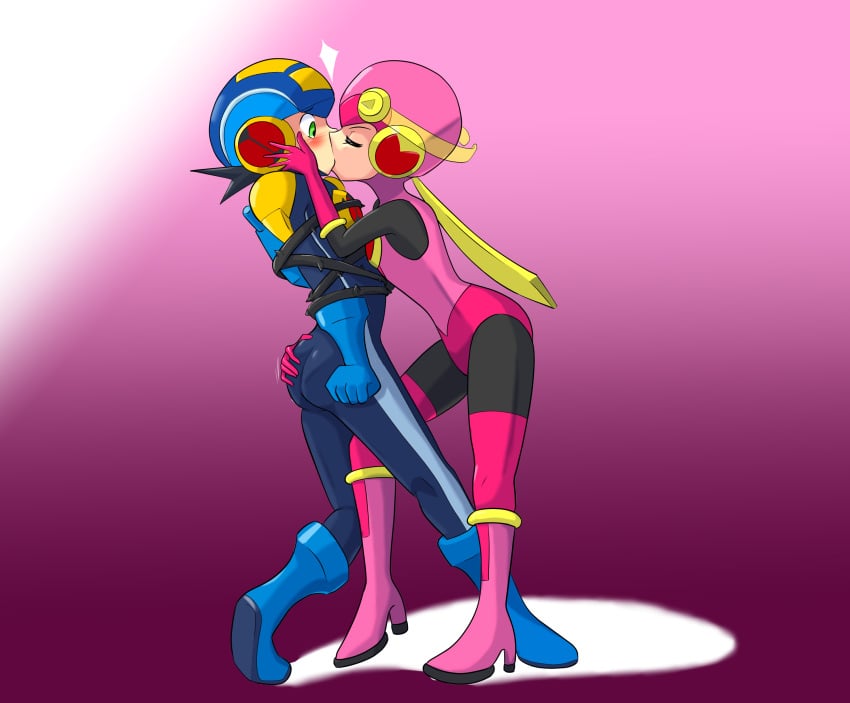 ass_grab doryu0 kissing megaman.exe roll.exe