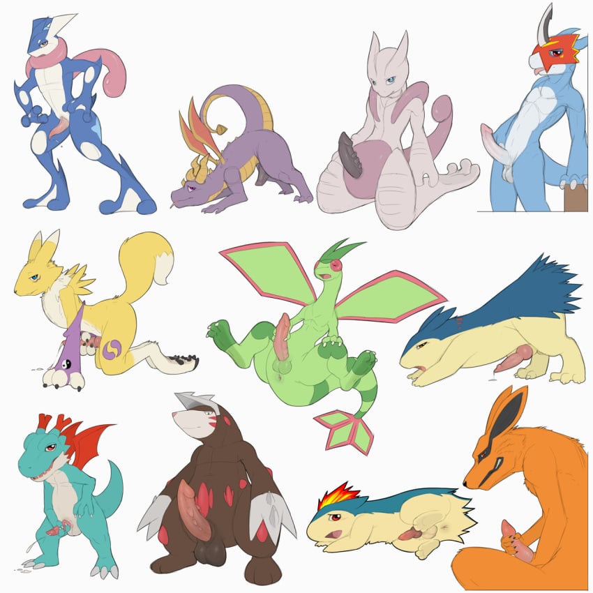 2014 3_fingers 3_toes :o all_fours amphibian anthro anus ass ass_up badger bald balls barefoot blush canine claws crossover cum cum_string cute digimon dracomon dragon dreiker erection excadrill feral fire flamedramon flygon fox frog full-length_portrait full_length fur genital_slit gloves greninja half-closed_eyes happy headgear hi_res horn knot kurama legendary_pokemon looking_at_viewer looking_back looking_down looking_up male male_only mammal mask masturbation mega_evolution mega_mewtwo_x mewtwo mole_(animal) mustelid naruto ninja nintendo nude orange_fur orgasm pawpads paws pecs penis pokemon pokemon_(species) portrait presenting presenting_hindquarters quilava raised_leg renamon sharp_claws sharp_teeth sitting smile spread_legs spreading spyro spyro_the_dragon squint standing tailed_beast teeth toe_claws tongue tongue_out two_toes typhlosion video_games webbed_feet webbed_hands wings