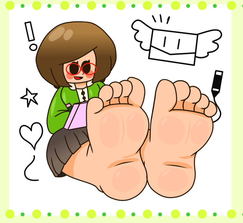 barefoot feet_focus foot_fetish foot_focus nikki_(swapnote) superphishall swapnote