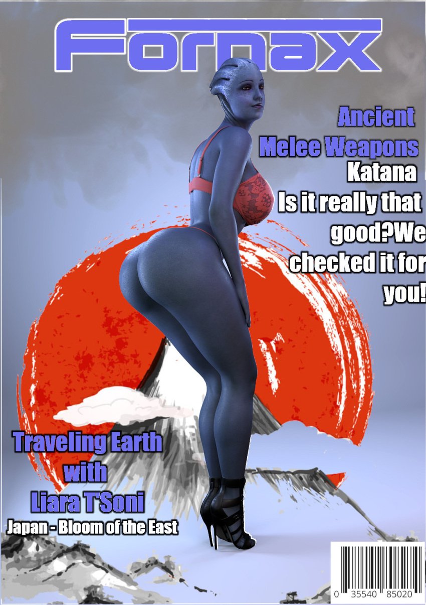 3d asari illiumlight liara_t&#039;soni magazine_cover mass_effect smitty34