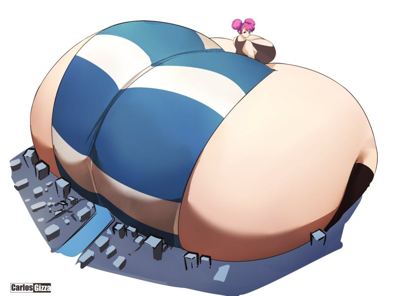 1girls ass_body ass_focus breasts carlosgizza female giant_ass giantess huge_breasts hyper_ass iceberg_body_shape meat_wall_(body_type) panties size_fetish