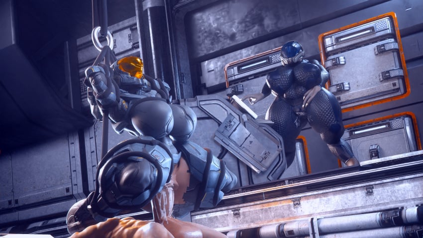 3d female_spartan_(halo) halo_(series) larger_female odst reverse_cowgirl_position runn1non spartan_(halo)