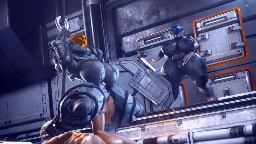 3d female_spartan_(halo) halo_(series) larger_female odst reverse_cowgirl_position runn1non spartan_(halo)