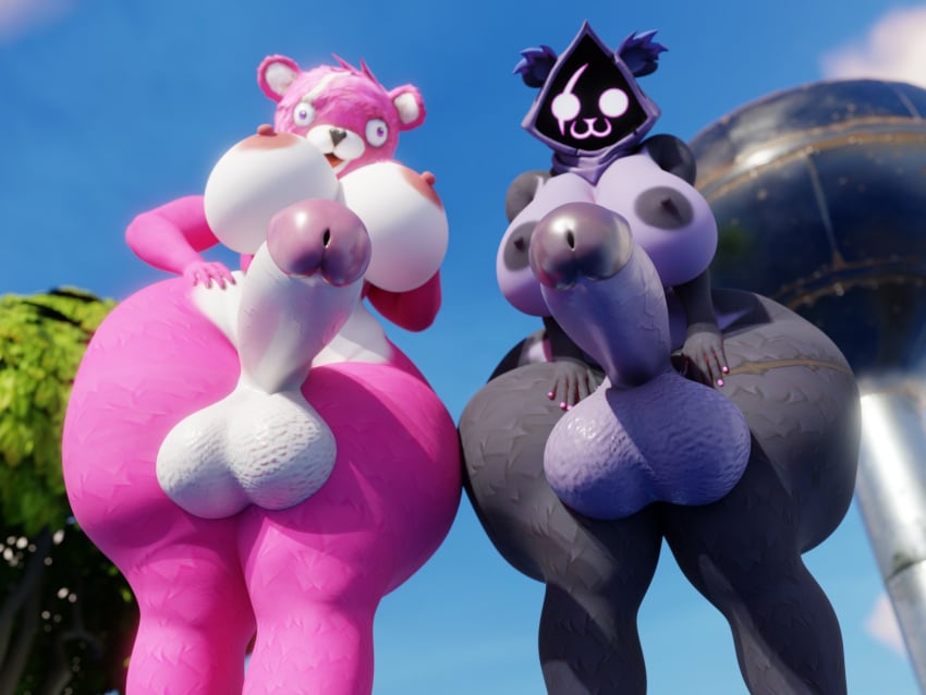 2futas 3d ctgiantess cuddle_team_leader epic_games fortnite futanari raven_team_leader tagme