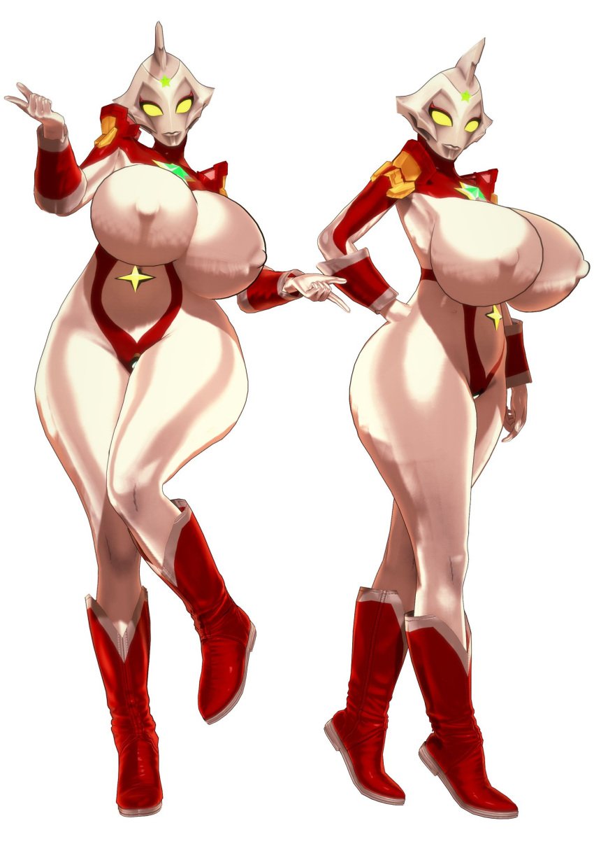 alien alien_girl alien_humanoid breasts erect_nipples galactic_art large_breasts nipples original original_character thick_thighs thighs ultraman_(franchise) ultrawoman