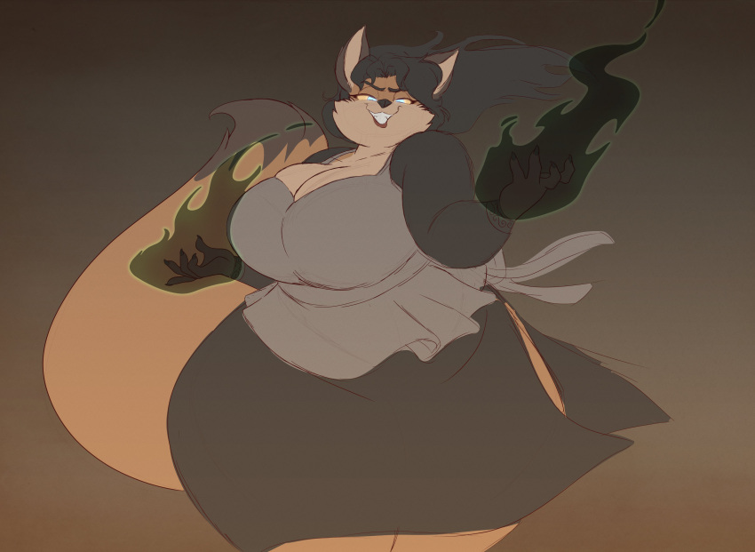 big_breasts breasts chubby cleavage female furry goblin0verlord huge_breasts tagme thick_thighs wide_hips