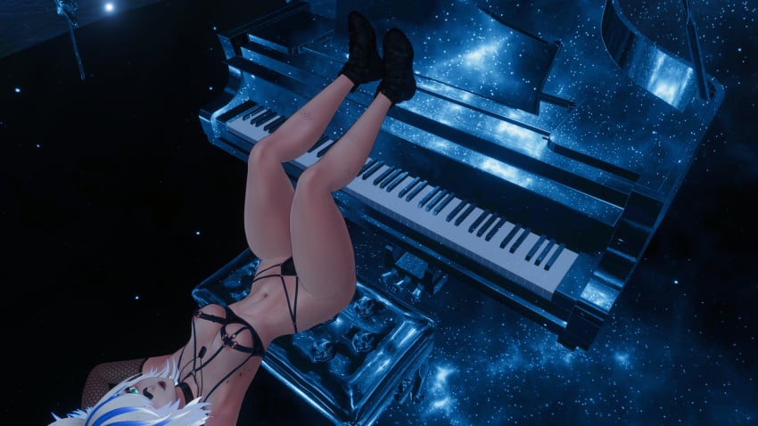 anime dominant_female dominat dominatrix female femdom girl naked piano pose posing public shaking_ass shaking_butt sub submissive virtual_reality virtual_youtuber vr vr_media vrchat vrchat_avatar vrchat_media vrchat_model