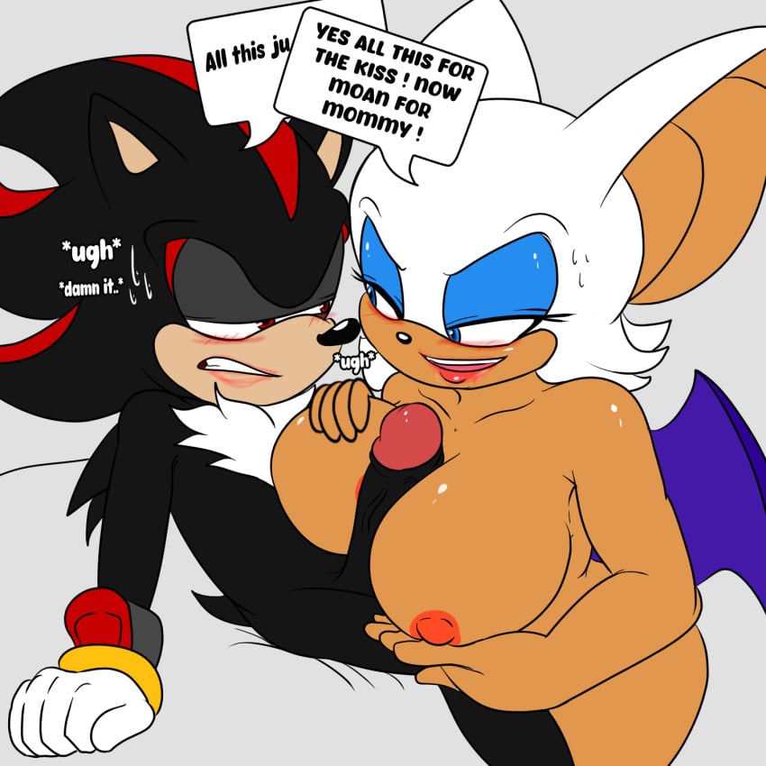 breasts kiss_mark nude nude_female paizuri penis rouge_the_bat sega shadow_the_hedgehog sonic_(series) soulyagami64