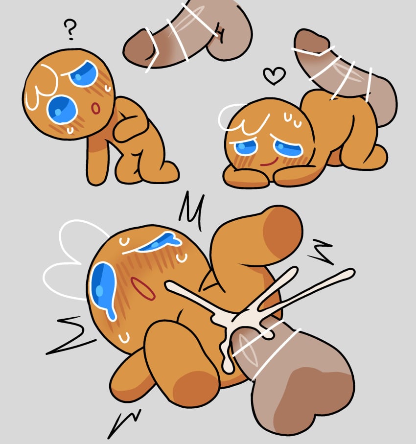 1ambiguous 1boy 1cookie 1human 2025 animate_inanimate blue_eyes blush blush_lines blushing_at_partner brown_body buttjob charles_leclerc cookie cookie_run cookie_run_kingdom cookie_run_ovenbreak cum cum_inside gay gingerbrave gingerbread_man heart hearts_around_head hotdogging human humanoid_genitalia humanoid_penis lewis_hamilton looking_at_partner looking_at_penis male male/ambiguous male_only max_verstappen non-human nude_male penis pleasure_face pov pov_penetration question_mark riagaras sweat sweating sweating_male sweaty tagme tears tears_of_pleasure white_hair yaoi