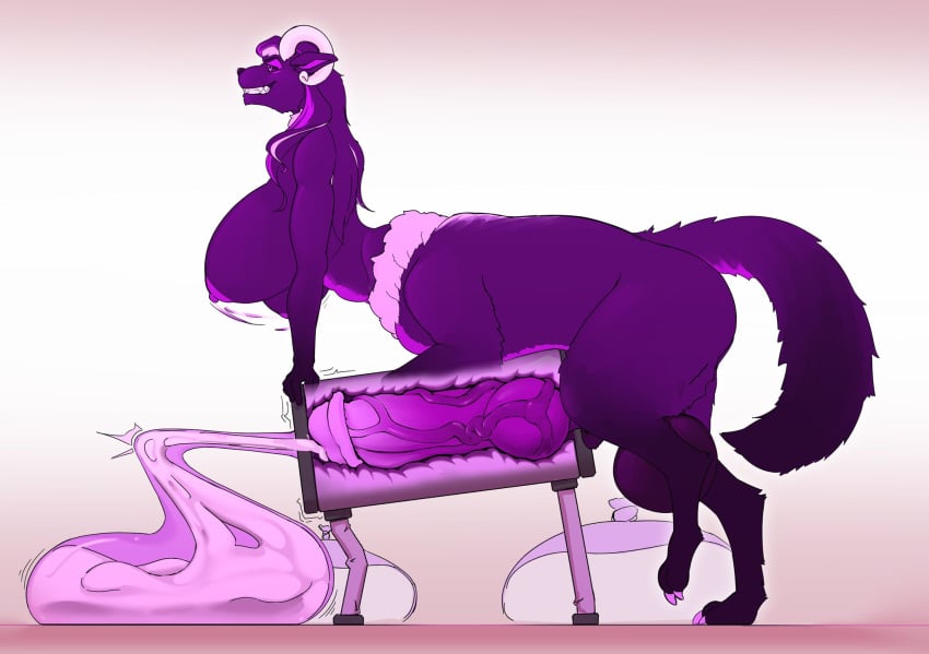 animal_genitalia animal_penis anthro balls big_balls big_breasts bodily_fluids breasts breeding_mount condom cum equine_genitalia equine_penis excessive_cum excessive_genital_fluids filled_condom futanari genital_fluids genitals gynomorph hi_res horn huge_balls huge_breasts hybrid_genitalia hybrid_penis hyper intersex knot knotted_equine_penis knotted_penis paws penis sexual_barrier_device shorl solo taur