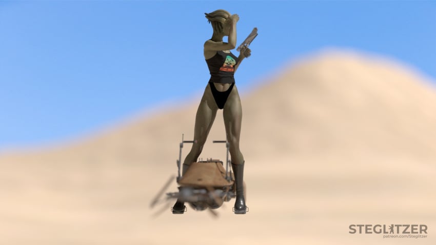 3d 3d_render alien alien_girl alien_humanoid artist_name artistic artistic_nude asari blender blender_(software) female green_body green_skin green_skinned_female hair_tentacles hips humanoid mass_effect parody sexy sexy_pose shiala slim_waist star_wars steglitzer tatooine tentacle_hair video_game_character
