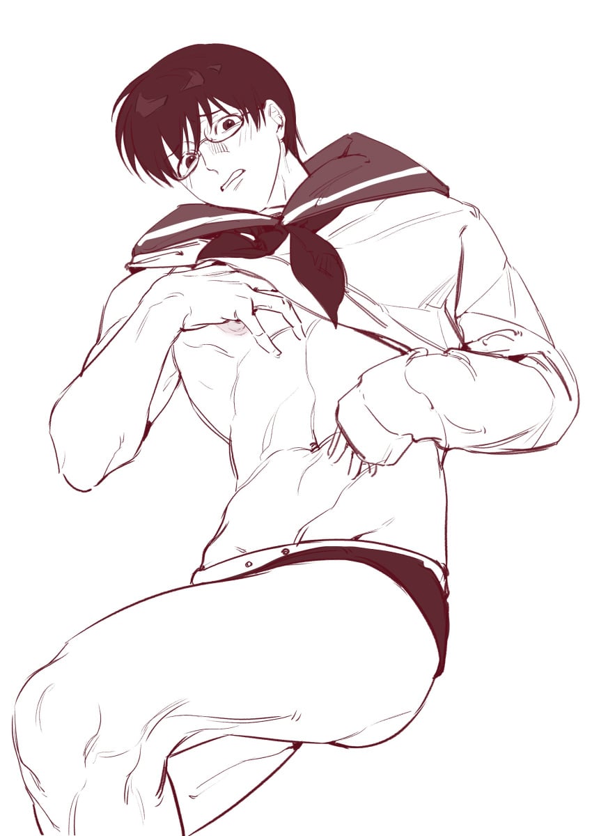 Shimura Shinpachi (Gintama) Rule 34 Image