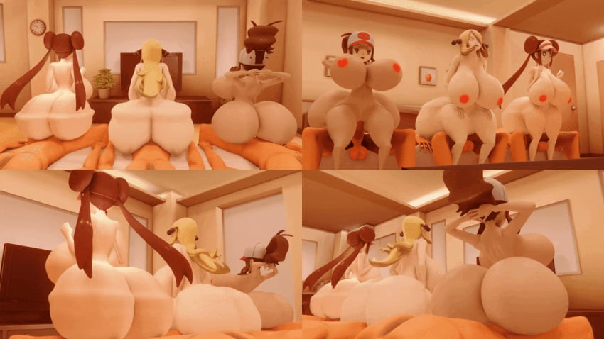 2023 2024 3boys 3d 3girls alternate_breast_size animated arms_behind_head ass ass_bigger_than_head ass_clap ass_clapping ass_jiggle ass_ripple ass_shake backside big_ass big_breasts big_butt big_penis blonde_hair blue_eyes bouncing_ass bouncing_butt breasts breasts_bigger_than_head brown_hair bubble_butt butt_clapping butt_jiggle butt_shake clapping_ass clapping_cheeks clappnig_buttocks clones cynthia_(pokemon) fat_ass female game_freak hilda_(pokemon) huge_ass huge_breasts human jiggling_ass large_ass large_breasts light-skinned_female light-skinned_male light_skin long_hair male multiple_boys multiple_girls navel nintendo nipples no_sound penis pink_hair pink_nipples pokemon pokemon_champion pokemon_dppt pov pussy reverse_cowgirl_position rippling_ass rosa_(pokemon) sentones sex shairo sitting sitting_on_lap sitting_on_penis sitting_on_person standing tagme thick_ass thick_butt thick_thighs thighs twintails video video_game wide_hips