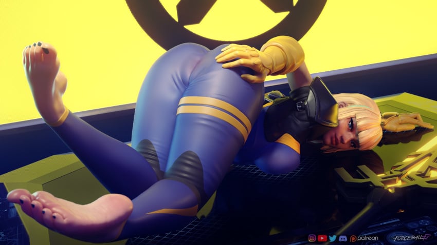 1girls 3d alternate_version_available clothed female female_only forceballfx light-skinned_female light_skin magik_(illyana_rasputin) magik_(marvel_rivals) magik_(retro_x-uniform) marvel marvel_rivals solo solo_female tight_clothing