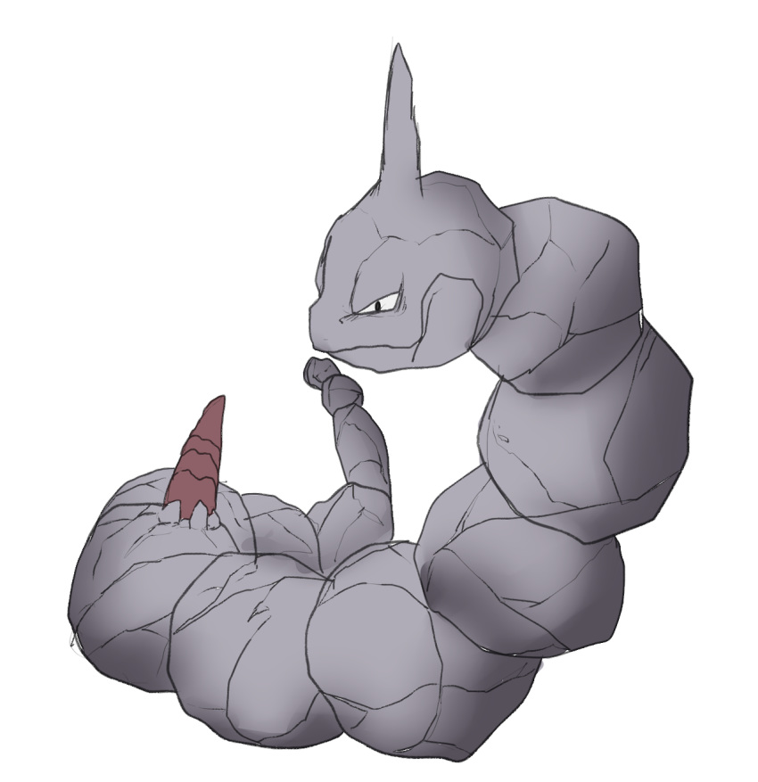 eroborus male male_only nintendo no_humans onix penis pokemon pokephilia solo video_games