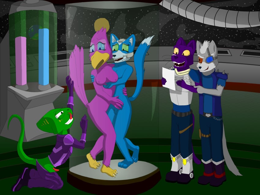 anthro avian bird breasts canine cashier:3 falco_lombardi feline female forced fox fox_mccloud fur furry gender_transformation leon_powalski male male_to_female mammal nintendo panther panther_caroso penis rule_63 science space star_fox transformation video_games wolf wolf_o'donnell