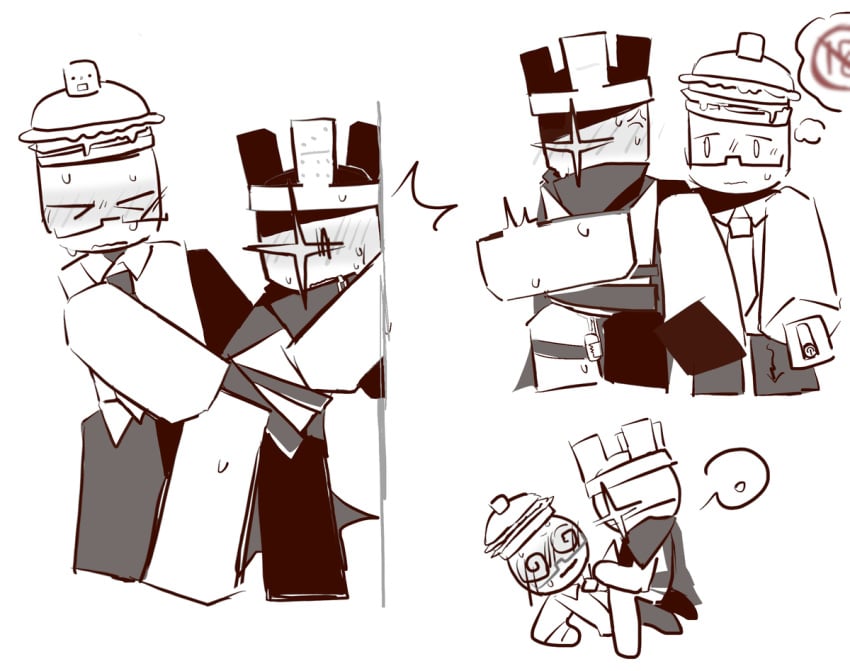 007n7_(forsaken) 1x1x1x1 1x1x1x1_(forsaken) 2boys blocky_body blush forsaken_(roblox) gay gay_sex glasses male_only roblox roblox_game robloxian sweat tagme tagme_(artist) yaoi