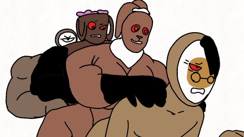 2boys 2futas anthro bassie_(dandy's_world) cocoa_(dandy's_world) dandy's_world dandys_world eggson_(dandy’s_world) foursome funny futa_on_male futanari humor jxci meme mge rodger_(dandy's_world) rotoscoping satire self_upload sergeantdraenei shitpost tf2 tf2_train traced_animation traced_art