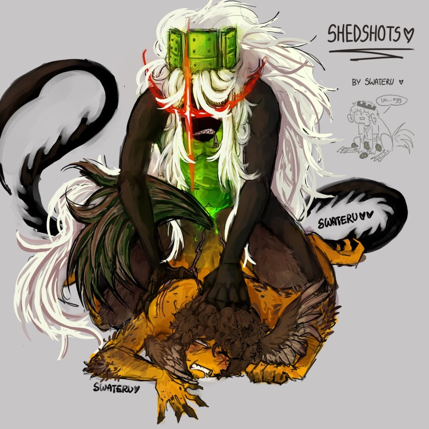 1x1x1x1 1x1x1x1_(forsaken) anal anal_sex devil_tail drool drooling forsaken_(roblox) gay gay_sex hair_pull long_hair roblox roblox_game shedletsky shedletsky_(forsaken) swateru white_hair wings_on_head yaoi