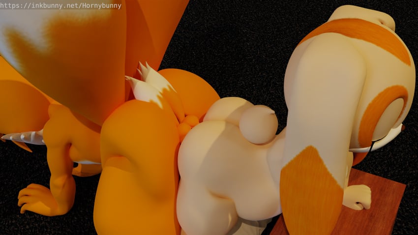 16:9 3d 4k absurd_res anal anal_birth anal_sex anthro ass ass_to_ass baby bent_over birth canid canine cream_the_rabbit duo female fox fur hi_res hornybunny lagomorph leporid male mammal multi_tail penetration rabbit sonic_(series) straight tails tan_body tan_fur text transfer_birthing url widescreen yellow_body yellow_fur young