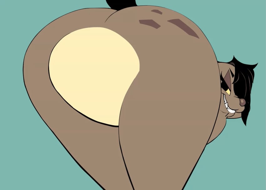 animated anthro artist_request ass ass_focus furry hyena hyena_girl leena_(potateymatey) loop looping_animation