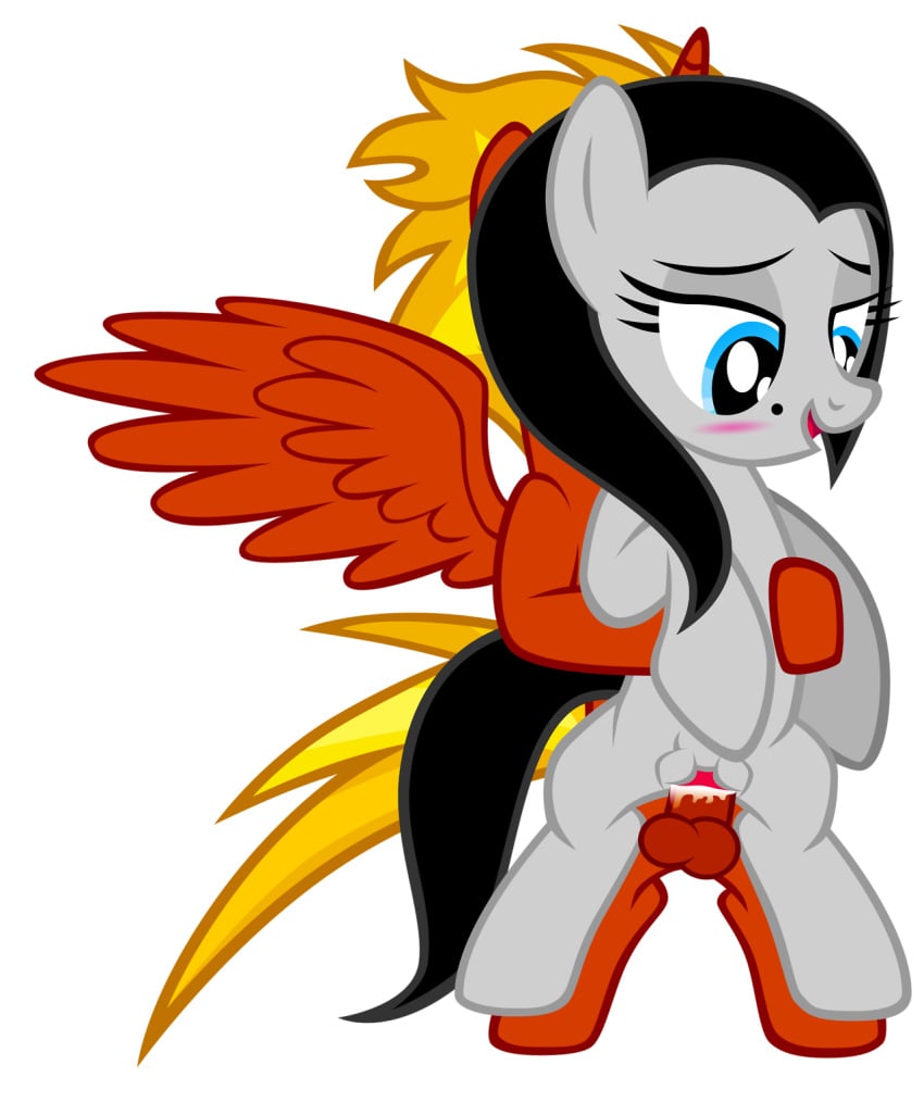 black_hair blue_eyes blush furry klavinova klavinova_v_piano mrmaclicious my_little_pony oc_klavinova original_character