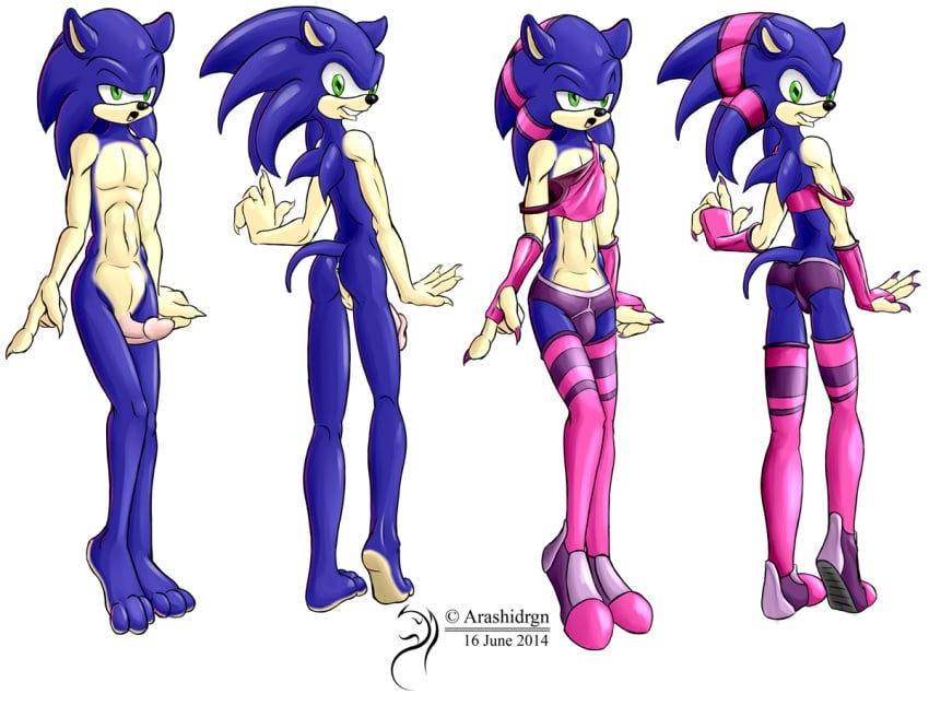 1boy 2014 androgynous arashidrgn ass crossdressing femboy femboy_prostitute feminine_male feminization girly green_eyes hedgehog male male_only male_prostitute mammal nude open_mouth penis plain_background prostitution sega solo sonic_(series) sonic_the_hedgehog trap underwear video_games