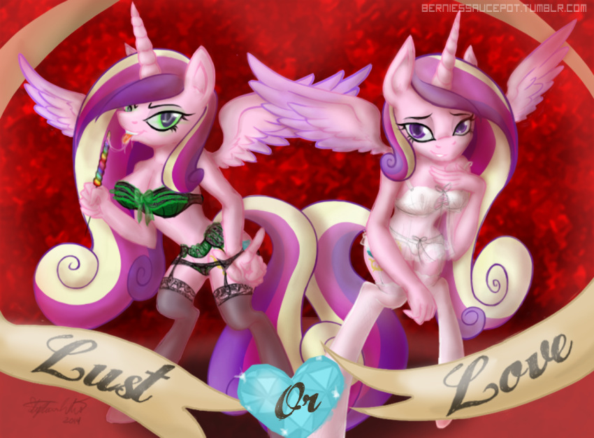 anthro berndem-bones friendship_is_magic lingerie my_little_pony princess_cadance_(mlp)