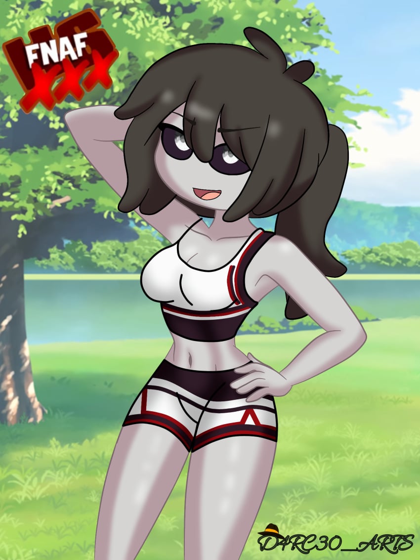 alternate_version_available black_hair cheerleader_uniform d4rc30_arts dir_arts fhs fhsz3r0 fnafhs fnafhs_z3ro fnafhsrule34 fred_(fnafhs) frida_(fnafhs) grey_skin rule_63 rule_63 rule_63 strip_game white_hair