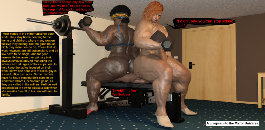 amazonian femdom femdom_3d femdom_caption matriarchy muscular_female sissy tall_female