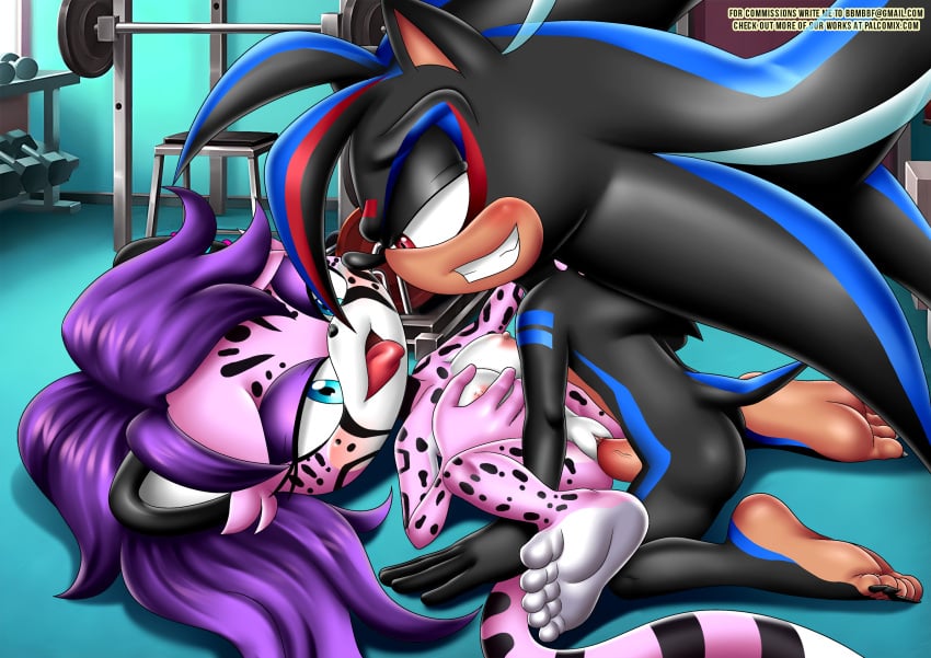 1boy 1girls anthro ass barefoot bbmbbf blush breasts feet female male male/female mobian_(species) mobius_unleashed nipples nude open_mouth original_character palcomix penis pussy sega sex sonic_(series) sonic_the_hedgehog_(series) teeth tongue tongue_out vaginal_penetration vaginal_sex