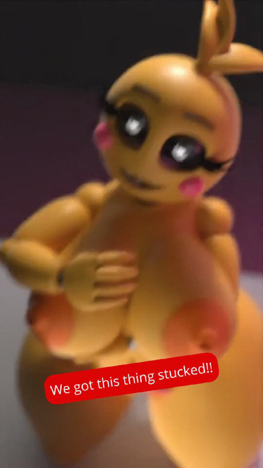 3d_(artwork) animated bukkake cum cum_on_body cum_on_breasts cum_on_face doll_joints five_nights_at_freddy's five_nights_at_freddy's_2 malfunction offscreen_character offscreen_male robot robot_girl robot_humanoid sex_robot sexbot toboredtoexist toy_chica_(fnaf)