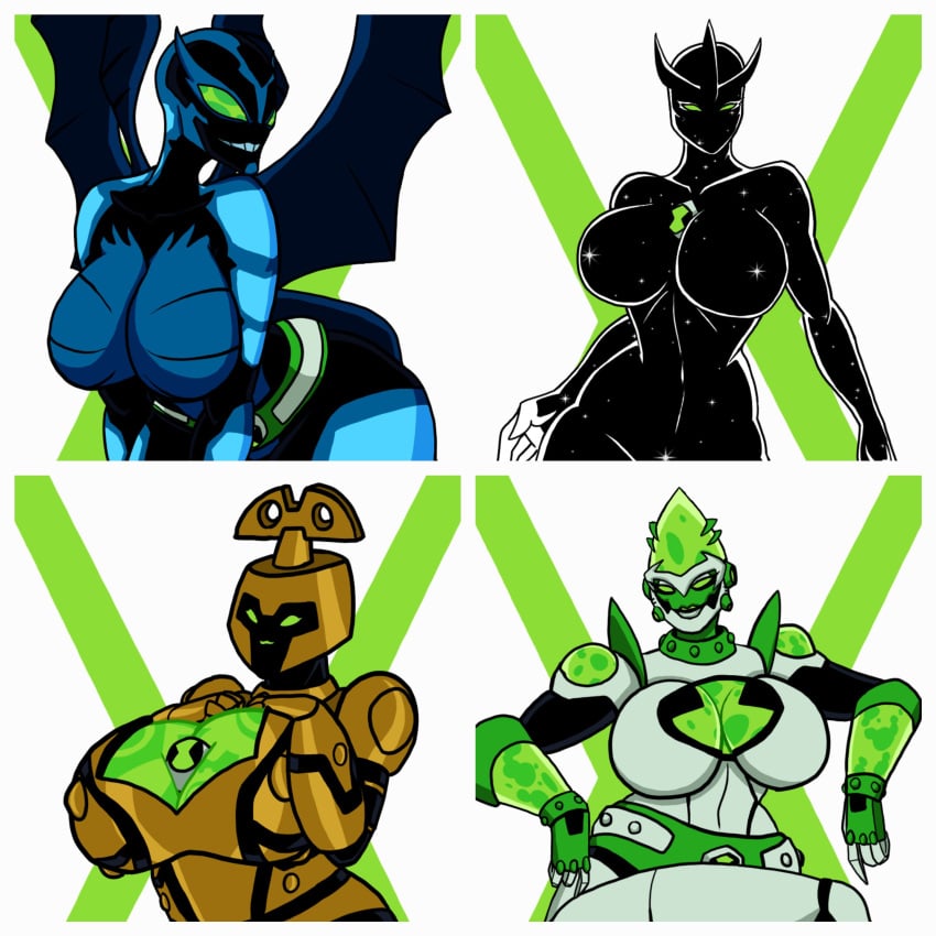 4girls alien_female alien_girl alien_x ass atomix_(ben_10) ben_10 big_ass big_breasts big_chill breasts brenda_10 brenda_tennyson bust busty cartoon_network celestialsapien chest clockwork_(ben_10) curvaceous curvy curvy_figure darkslagg2 female female_focus hips hourglass_figure huge_ass huge_breasts large_ass large_breasts legs mature mature_female multiple_girls necrofriggian rule_63 slim_waist thick thick_hips thick_legs thick_thighs thighs top_heavy voluptuous waist wide_hips